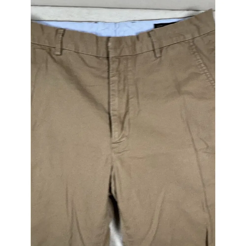 Banana Republic Mens Chino Pants 33x32 Straight Fit Brown Dress Khaki